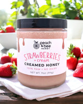 Strawberries + Cream Creamed Honey- 11 oz